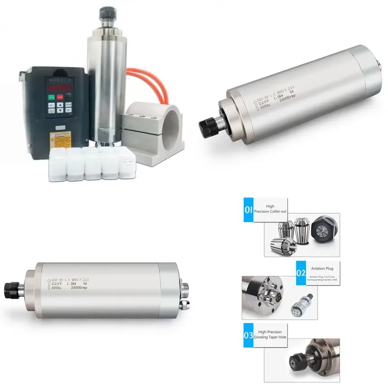 Water Cooled Spindle - 2026 HOT Yuvarlak Tip 65mm 80mm