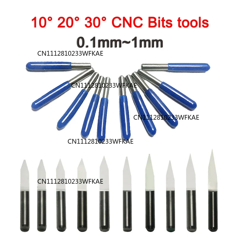 End Mill - PACK LY için 10CS, 3.175mm karbür