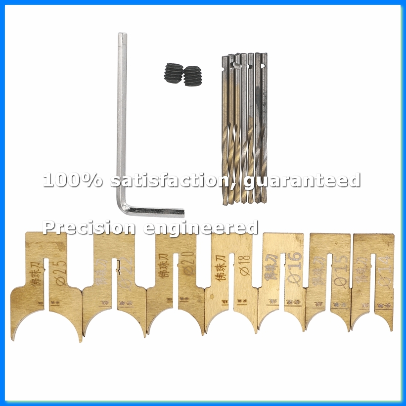 Drill Bit Set - Ahşap Boncuk Matkap Ucu Top Bıçaklı