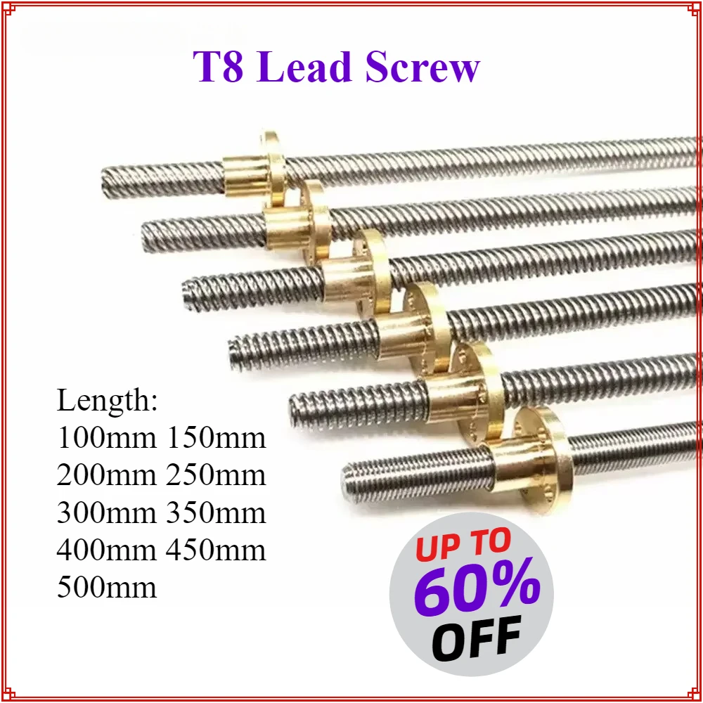 Lead Screw 8Mm - T8 Kurşun Vida Çubuk Kurşun Pitch