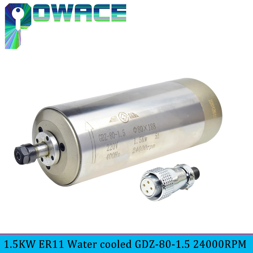 Water Cooled Spindle - GDZ-80 1.5KW ER11 CNC su soğutmalı