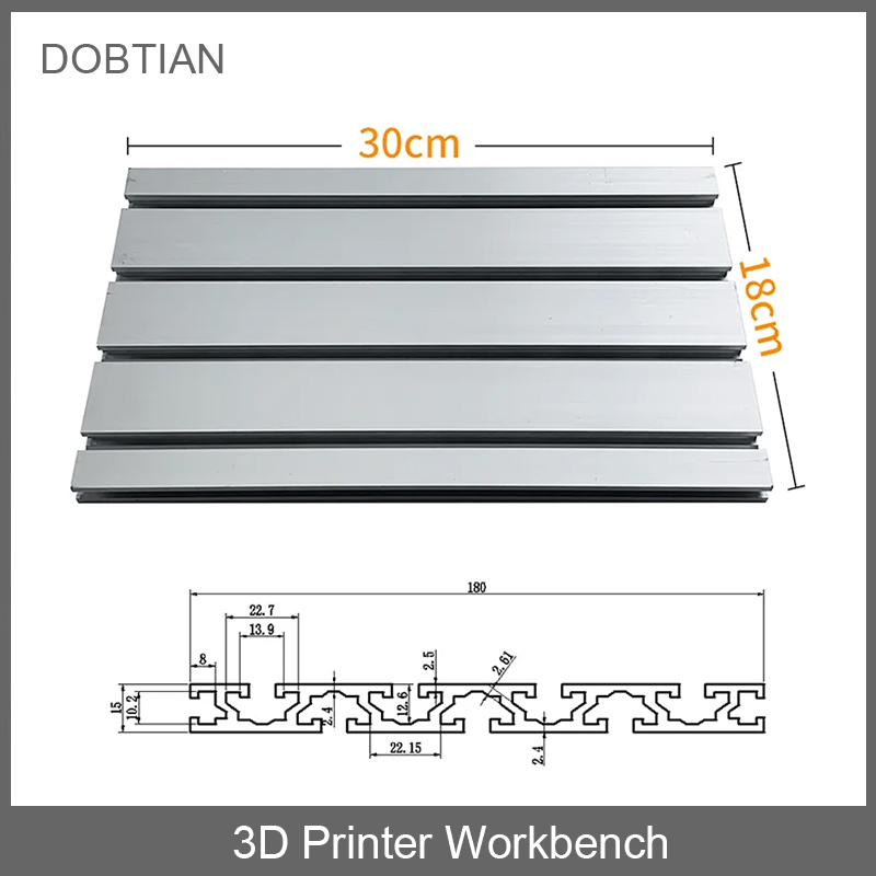 3018 Aluminium Cnc - 1 adet 15180 alüminyum profil ekstrüzyon