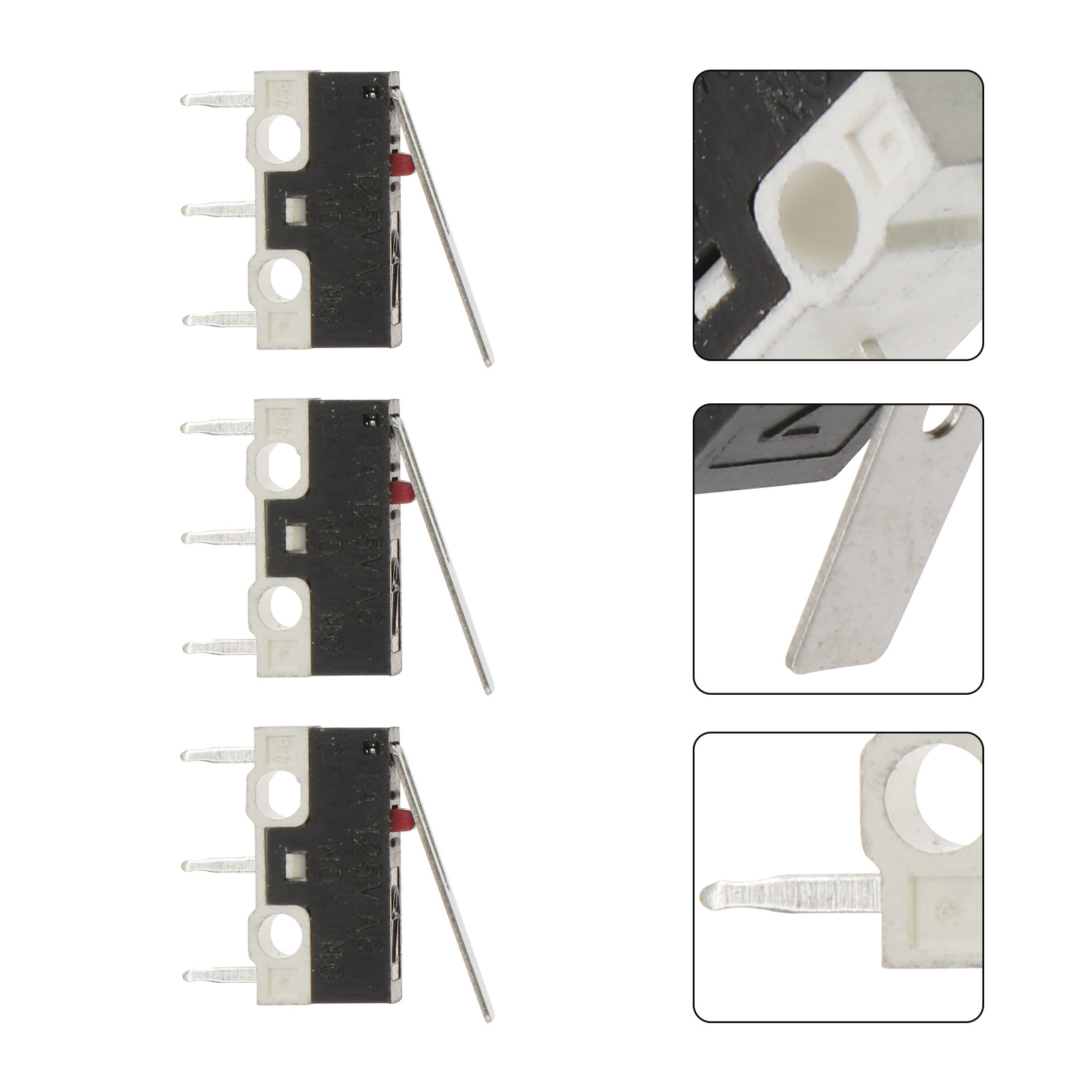 Limit Switch - 5 Adet Mikro Limit Anahtarı, Uzun