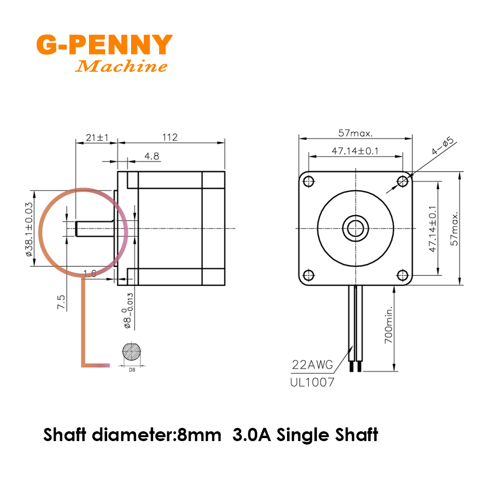 NEMA23 57x112mm 3Nm step Motor - Nema23 Stepper incelemesi ve fiyatı