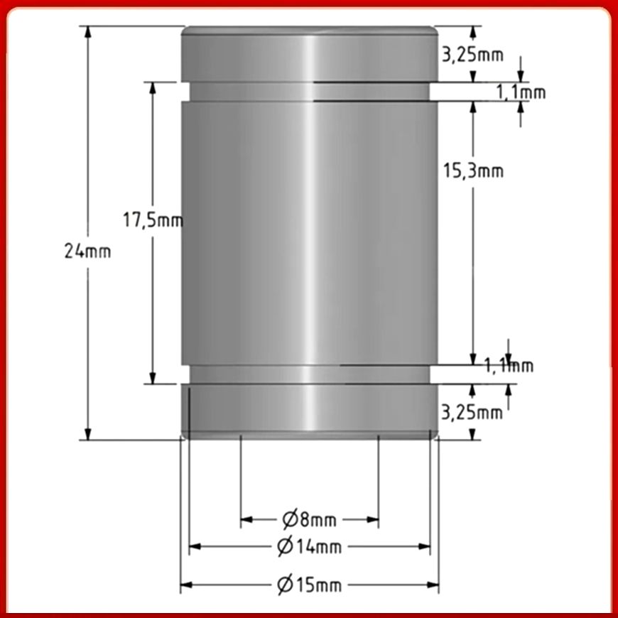 Reprap 3D Yazıcı Yedek Lineer  - Lm8Uu Bearing incelemesi ve fiyatı