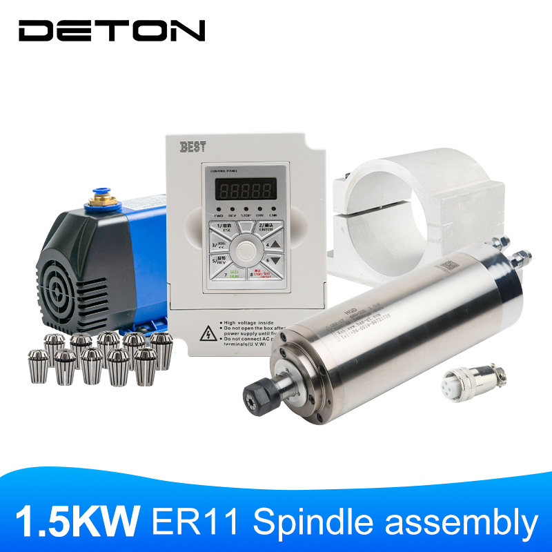 4 yataklı GDZ-17 1.5KW ER11 su - Water Cooled Spindle incelemesi ve fiyatı