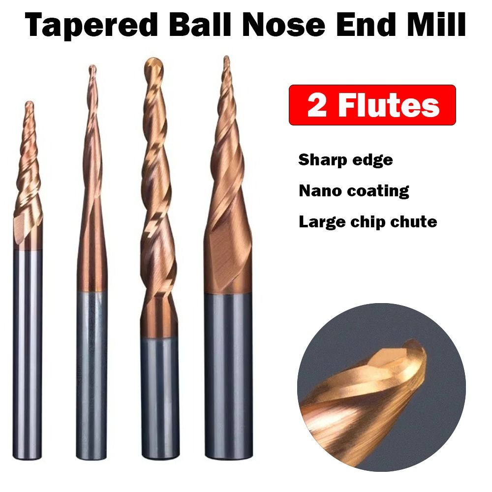 HRC55 Katı Karbür Bilyalı Uçlu - End Mill Set incelemesi ve fiyatı