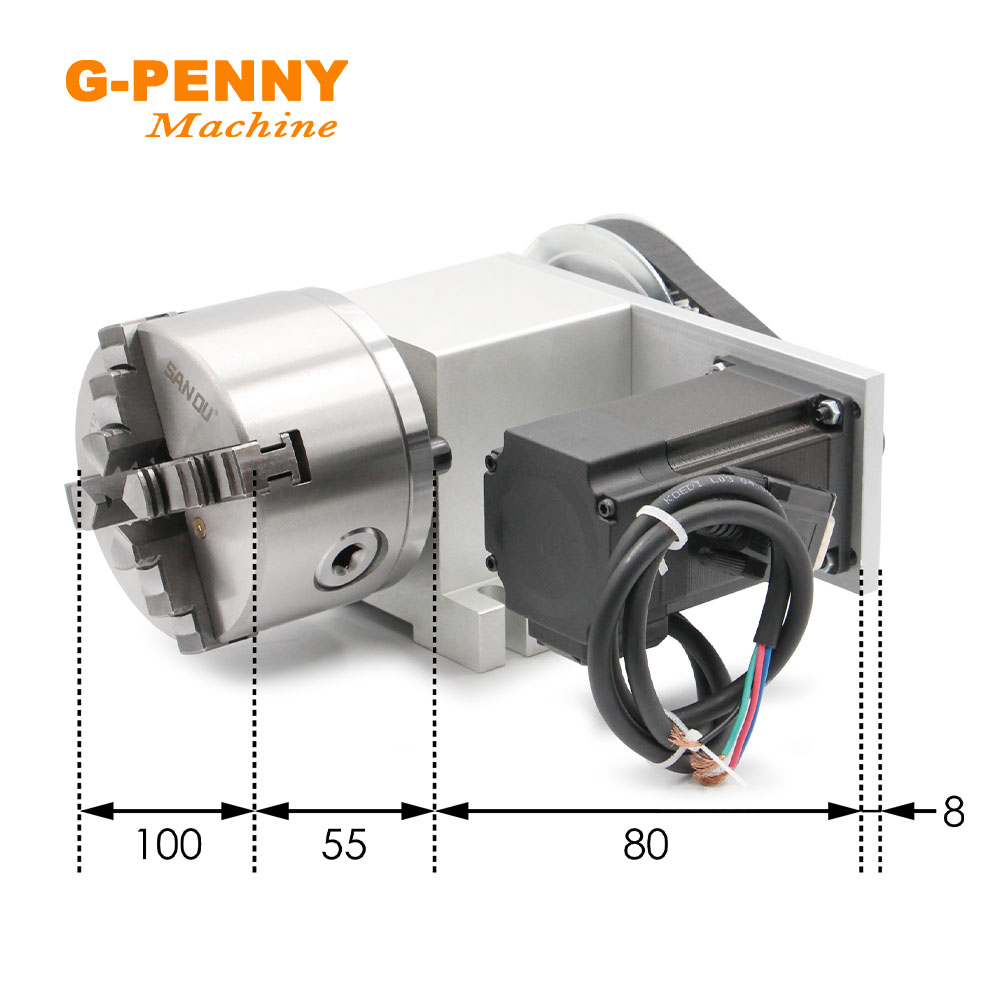 4th eksen 3/4axis 100mm CNC bö - Nema23 Stepper incelemesi ve fiyatı