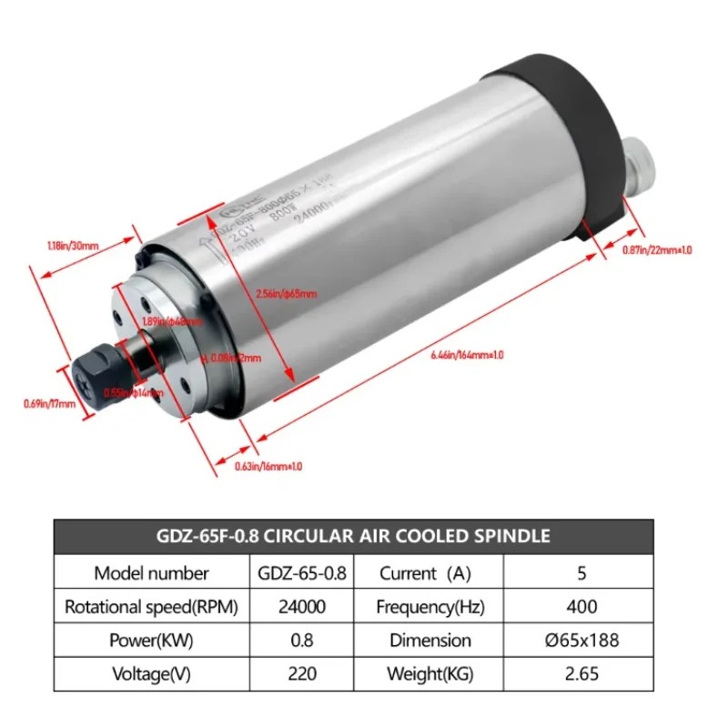 24000RPM Yuvarlak Su Soğutmalı - Spindle Motor incelemesi ve fiyatı