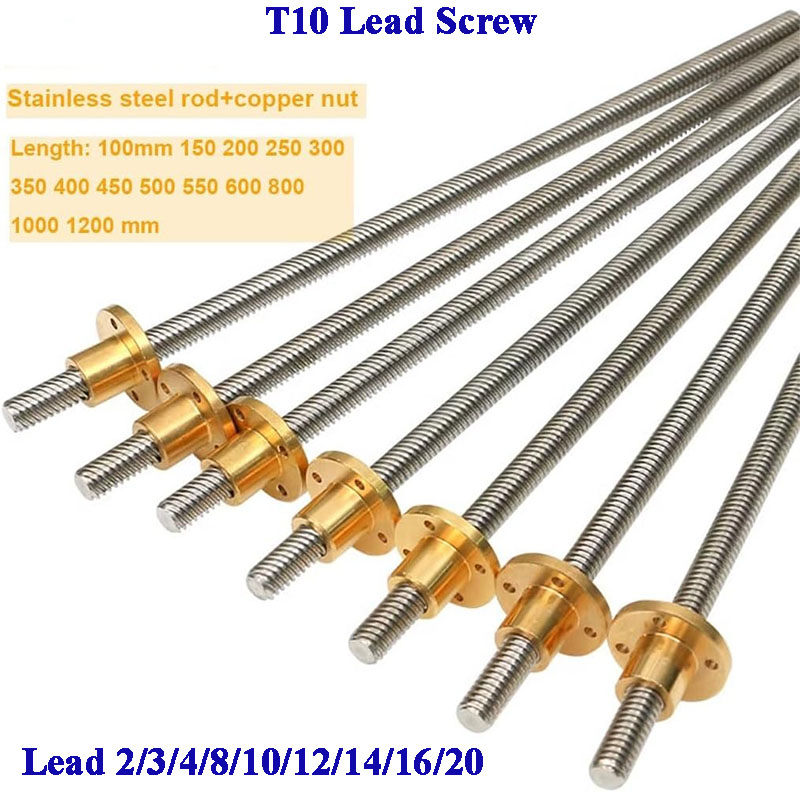 T10 Vidalı Mil 304 Paslanmaz Ç - Lead Screw 8Mm incelemesi ve fiyatı