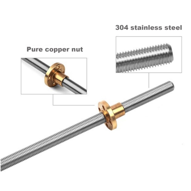 T8 Kurşun Vida Sol Dişli Kurşu - Lead Screw 8Mm incelemesi ve fiyatı