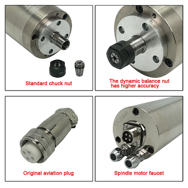 65X195-800W-ER11-220V CNC su s - Water Cooled Spindle incelemesi ve fiyatı