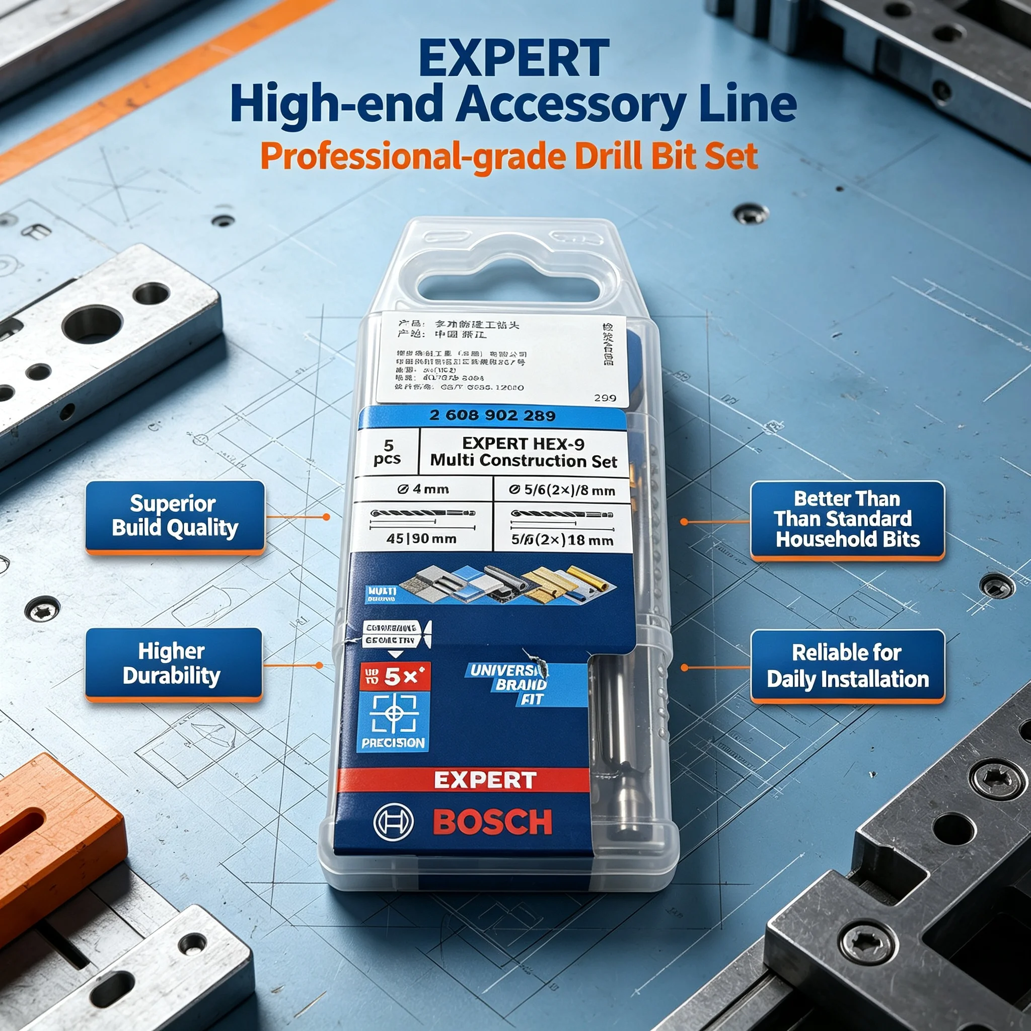 BOSCH 2608902289 EXPERT HEX-9  - Drill Bit Set incelemesi ve fiyatı
