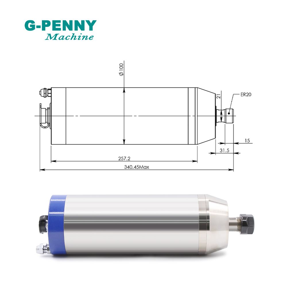G-PENNY 3.7kw ER20 Metal İşlem - Water Cooled Spindle incelemesi ve fiyatı